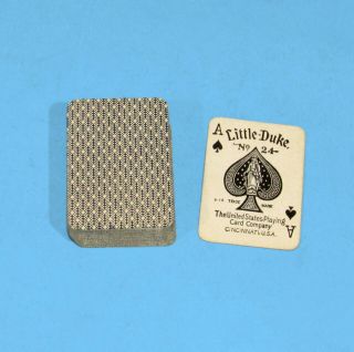 Antique Little Duke No.  24 Us Playing Card Deck Complete Vg