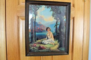 " June Morn " By,  R.  Atkinson Fox,  14 " X18 " With Frame.