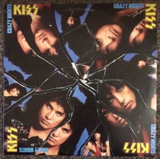 Kiss - Crazy Nights 1987 Rare Rock Lp On Mercury,  422 832 626 - 1 Q - 1 - W/ Inner