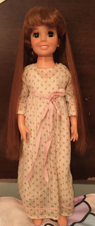 Vintage 1969 Ideal Growing Hair Crissy Doll W/ Floral Dress