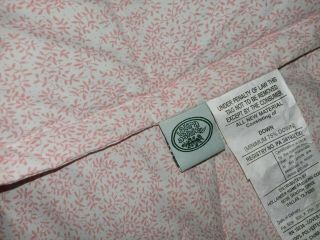 Rare Laura Ashley Quilted Down Blanket Throw Pink Baby 50 X 70 " Euc