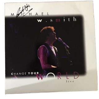 Uber Rare Autographed Michael W.  Smith Change Your World Live 12” Laserdisc