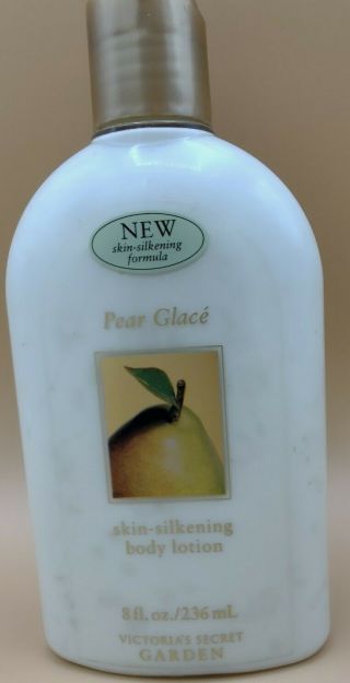 Htf& Rare Victorias Secret Garden Pear Glacé Silkening Body Lotion 8 Oz 95 Full