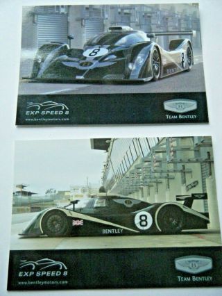 Le Mans 2000 Team Bentley Exp Speed 8 Postcard Set Of 6 Carte Postal Rare