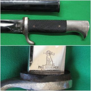 Very Rare Maker German Ww2 Dress Bayonet Dagger Knife