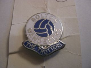 Rare Old Bolton Wanderers Football Club Enamel Brooch Pin Badge By Rev Gomm