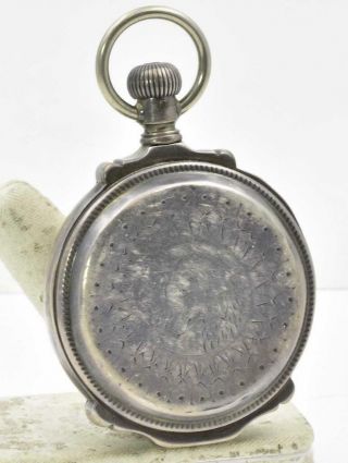 Antique Rare Coin Silver Model 1883 Waltham Box Hinge Hunting Case Pocket Watch