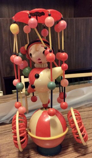 Rare Vintage Bestmaid Mechanical Dancing Jigilo From Japan 1930’s Celluloid