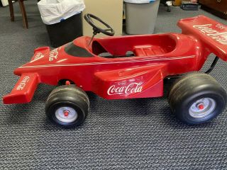 Vintage Coca Cola Formula F1 Promo Electric Race Car Extremely Rare