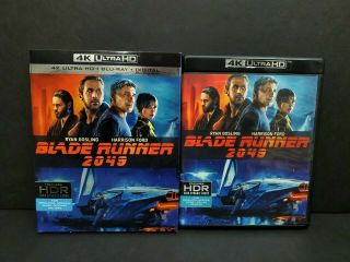 Blade Runner 2049 (4k Uhd,  Blu - Ray,  2018) W/ Oop Rare Slipcover.  Ultra Hd