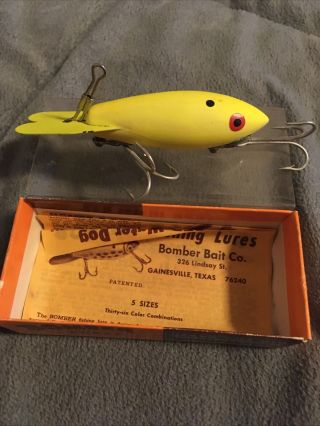 Vintage Bomber Fishing Lure 600hd Box/ Paperwork