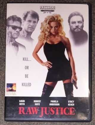 Raw Justice Dvd (1993) Rare Pamela Anderson/david Keith Action - Artisan Us R1