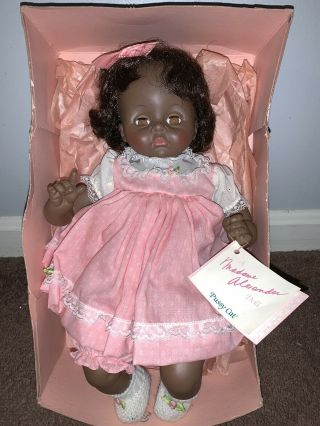 Madame Alexander 14 " Vintage Pussy Cat Black Baby Doll African American 1977