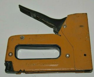 Vintage Bostitch Orange Stapler Staple Gun Powercrown Pc4000 Rare