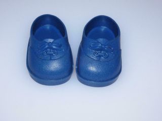 Vintage Orig Blue Tennis Shoes Fisher Price My Friend Dolls Mikey Mandy Jenny