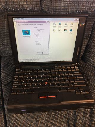 Rare - Ibm Thinkpad 760ed Windows 95 48mb Ram Pentium Laptop Computer W/ Ac