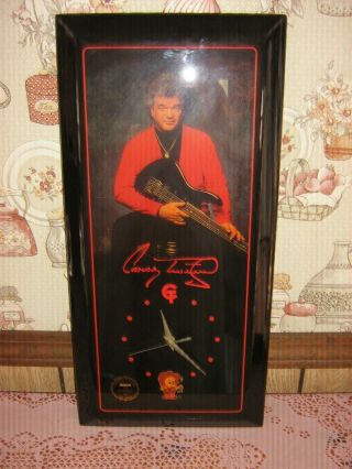 Conway Twitty Rare Collectiible Zebco Limited Edition Clock 61 Of 10,  000
