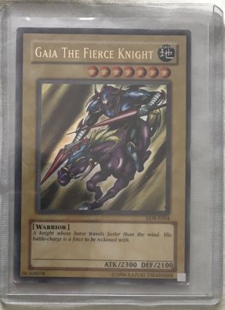 Yugioh Lob - E004 Gaia The Fierce Knight Ultra Rare X1 Card