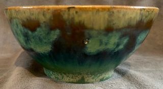 Fabulous Signed Glaze Fulper Pottery Bowl 1916 - 1918 Arts and Crafts - Rare Glaze 3