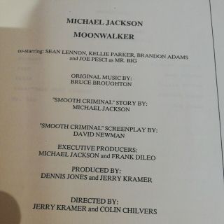 Michael Jackson Moonwalker 1988 Lorimar USA Press Kit - rare 3