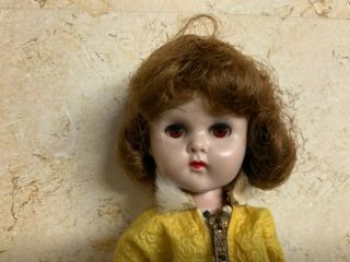 7 1/2” SLW Vogue Ginny doll auburn hair,  brown eyes,  dressed 2