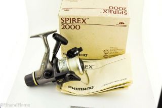Shimano Spirex 2000 Spin Antique Fishing Reel With Papers Jj27