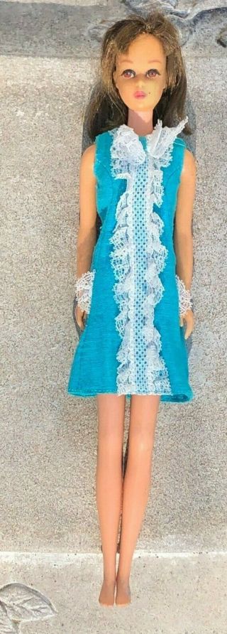 Vintage Barbie,  Francie Doll W Outfit,  Brown Hair And Eyes,  Mattel,  1965,  Japan