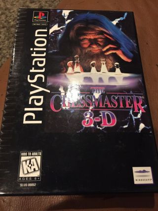 Chessmaster 3 - D (sony Playstation 1,  Ps1,  Psone) Rare Long Box,  Complete