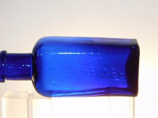 COBALT BLUE CHEMIST 1 OZ OPPENHEIMER SON & CO LTD LONDON RARE OLD BOTTLE 1880 ' s 3