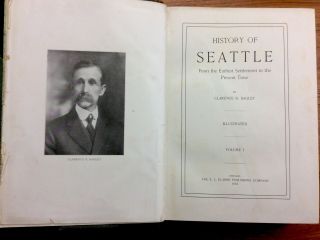 2 Volumes 1916 HISTORY OF SEATTLE Washington BAGLEY Rare Early Photo Illustrat 3