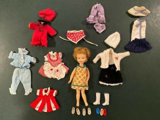 Vintage 1964 Topper Toys.  Penny Brite Doll,  1 Doll,  Clothing And Accessories