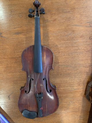 Antique Musical Instruments - Violin - Needs Strings And A Good Cleaning