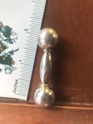 Sterling Silver Very Old Baby Rattle
