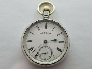 Antique 1894 Waltham 16s Solid Silver Hallmarked Pocket Watch Rare