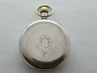 Antique 1894 Waltham 16s Solid Silver Hallmarked Pocket Watch Rare 2