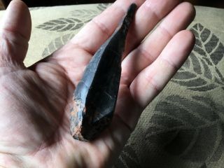 Antique Indian Native American Hand Tool Obsidian Not Arrowhead Point