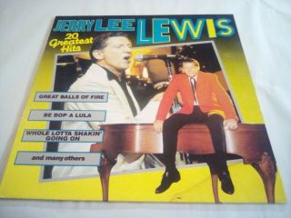 Jerry Lee Lewis 20 Greatest Hits Vinyl Album Lp Fun 9014 Good,  Rare Belgium