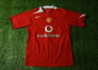 Manchester United 2004 - 2006 Rare Football Shirt Jersey Home Nike Size M