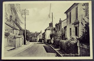 Rare Animated Postcard Houses And Shop - High Street - Curry Rivel Village - Somerset