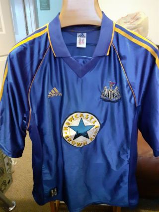 Rare Old Newcastle United Away 1998 Football Shirt Size Adults Xtr Large