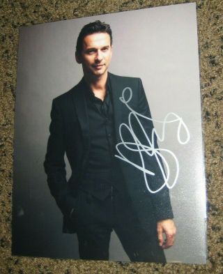 Rare Dave Gahan Depeche Mode Singer Signed Autographed 8x10 Photo David