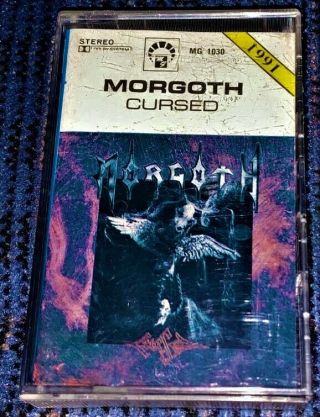 Morgoth ‎– Cursed.  Vg Cassette Tape Mc Plays Well Death Metal Rare Mg