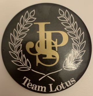 Rare Vtg John Player Special F1 Team Lotus Formula One 78mm Pin Badge