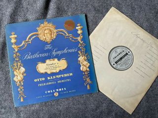 Rare Sax 2331 Beethoven Symphony 2 Etc Klemperer Columbia B/s Label Uk Lp Nm/ex -