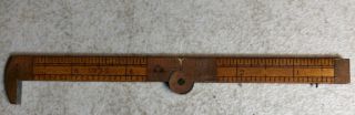 Vintage Rare Stanley Folding Ruler No.  36 Folds Out To 6”