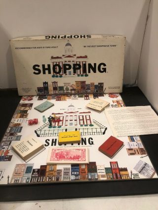 Vintage 1973 Shopping Board Game John Ladell Company Co Rare Htf 100 Complete