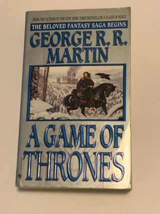 A Game Of Thrones By George R.  R.  Martin.  1997 Bantam Rare