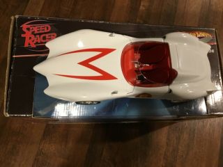 Rare “ Speed Racer Mach 5 “ Hot Wheels M5978 (2007) 1:24 Display Box