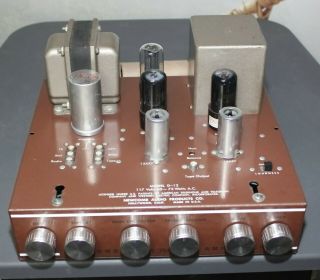 RARE 1955 Newcomb model D - 12 Tube Mono Amplifier Recapped and great 2
