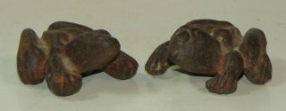 Vintage/antique Cast Iron Anatomically Correct Frogs / 11 - 7b